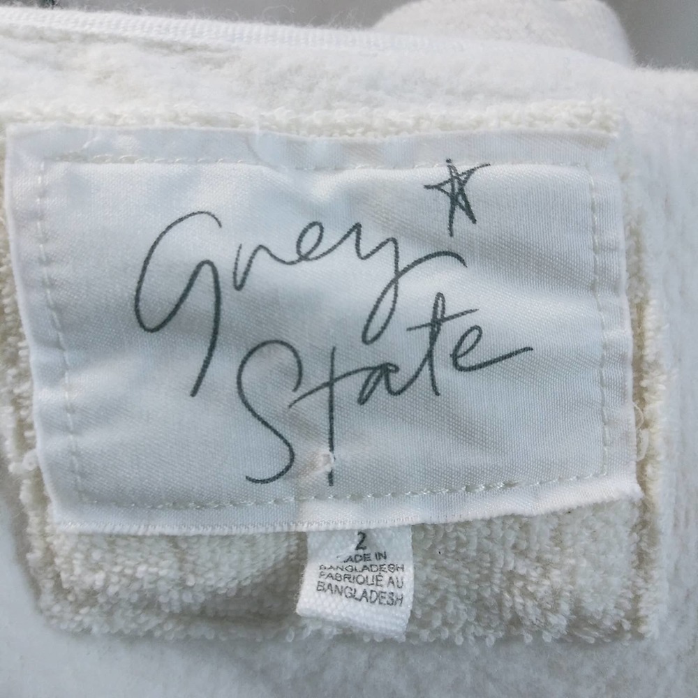 GREY STATE LORI TERRY SWEATSHIRT TOP 2 - Picture 8 of 9